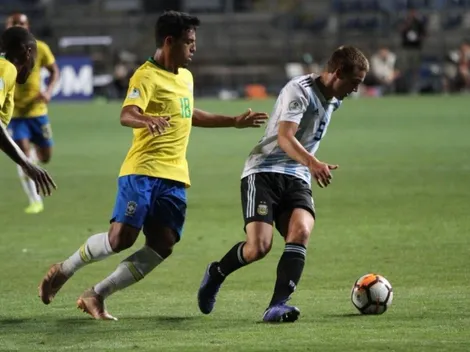 Pese al esfuerzo, la Sub-20 de Álvarez y Sosa no pudo ante Brasil