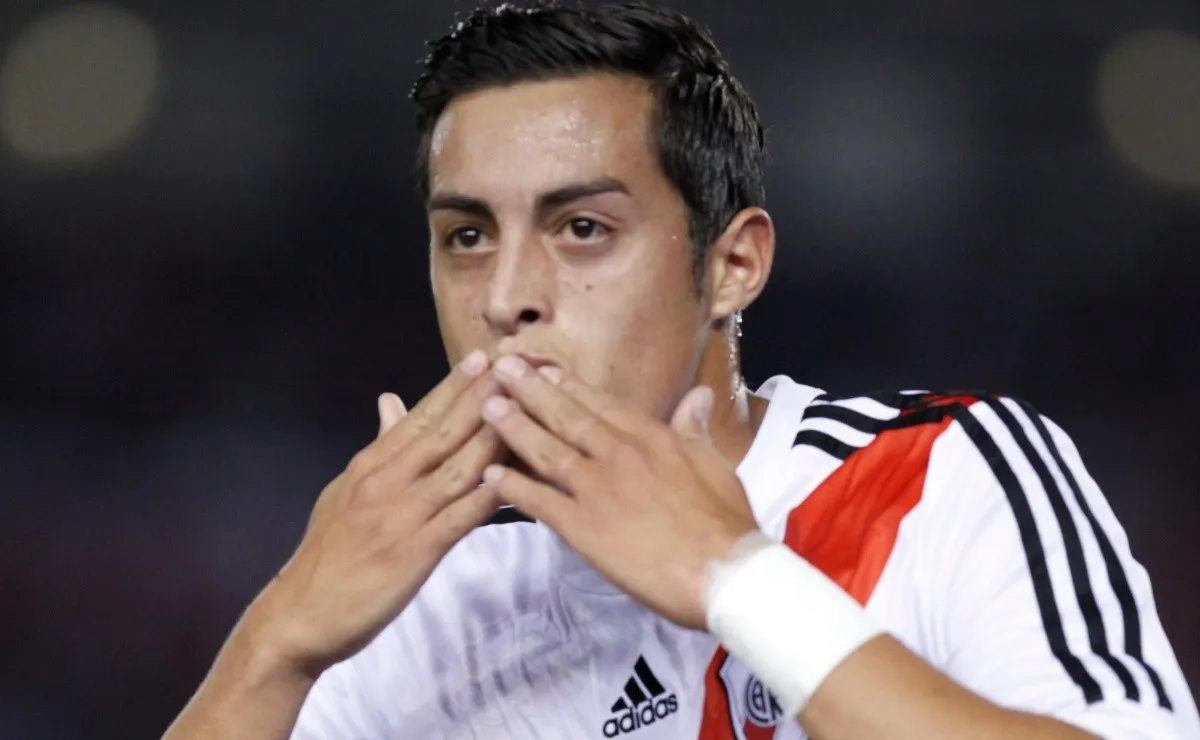 Rogelio Funes Mori celebró la consagración ante Boca como un hincha más.