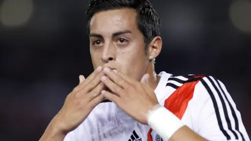 Rogelio Funes Mori celebró la consagración ante Boca como un hincha más.