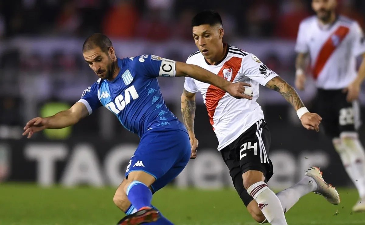 Reciente festejo en la Copa Libertadores.