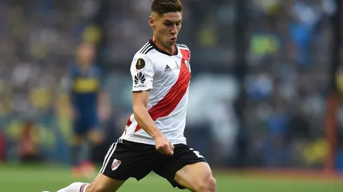 El lateral derecho de River se entrenó de manera diferenciada durante la jornada de esta mañana en el predio de Ezeiza.