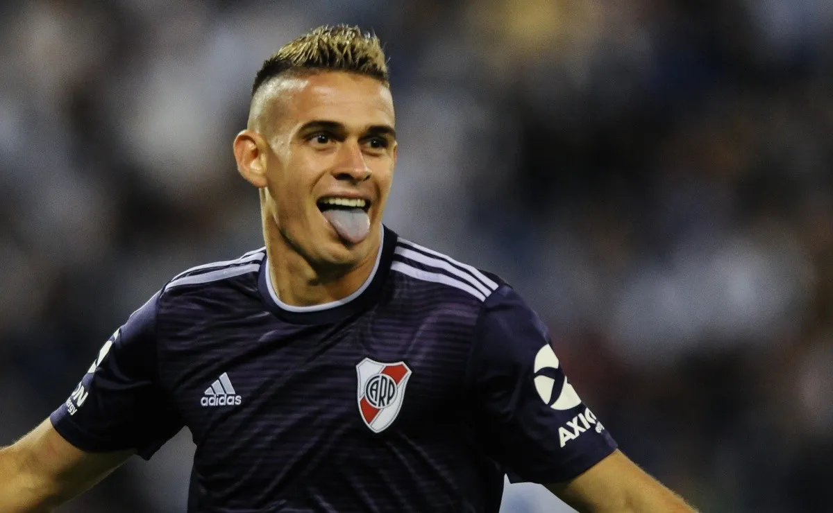 Lengua de campeón de América para el grito de gol de Borré ante Vélez.
