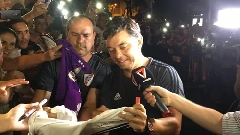 Gallardo ganó en sus tres visitas a Godoy Cruz como DT de River. (FOTO: La Página Millonaria)