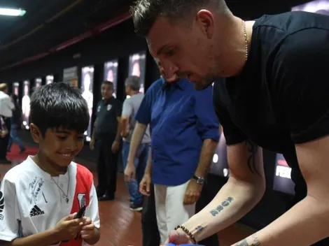 De Armani para Thiago: gran gesto del arquero de River