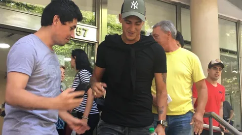 Matías Suárez se realizó la revisión médica en la clínica Rossi, a 20 cuadras del estadio Monumental. (FOTO: LPM)