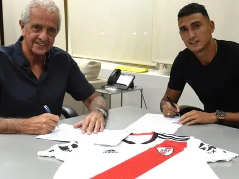 Matías Suárez firmó su contrato con River