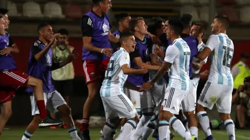 Una vez más, los jugadores de River, Julián Álvarez y Santiago Sosa fueron titulares.