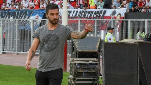 Scocco estuvo el sábado pasado en el estadio Monumental junto con su hijo para ver a River ante Defensa. (FOTO: Getty)