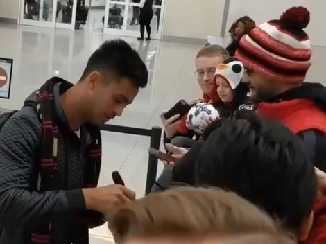 Al Pity lo recibieron en Estados Unidos cantando y con camisetas de River