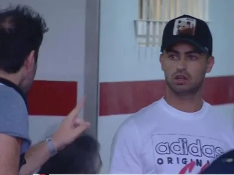 El Pity Martínez, alentando a River