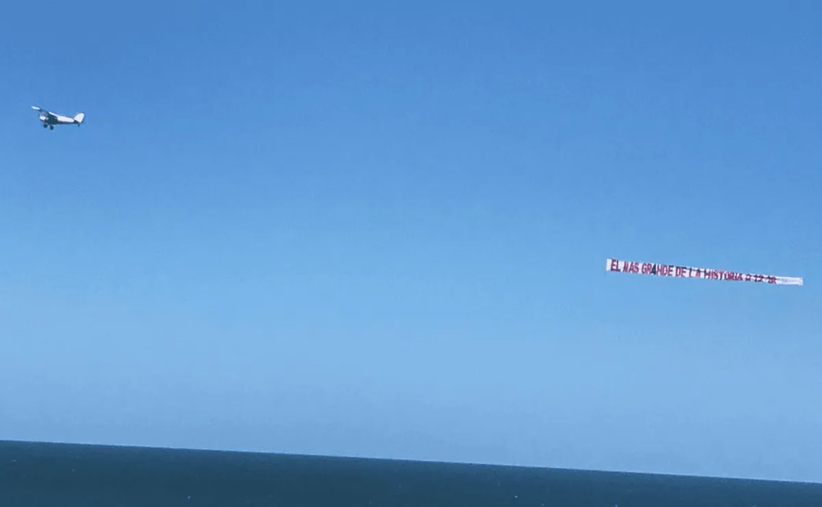 El Más Grande de la historia, también desde el cielo de Villa Gesell.
