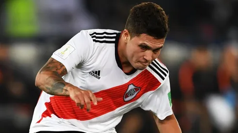 De penal, Juan Fernando Quintero abrió el marcador a favor de River ante Nacional.