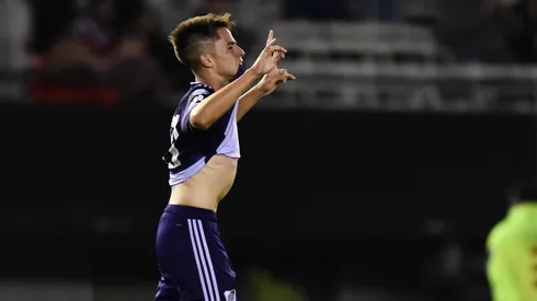 Matías Moya debutó el 4 de diciembre del año 2016, cuando River usó la camiseta verde ante Independiente. (FOTO: Getty)