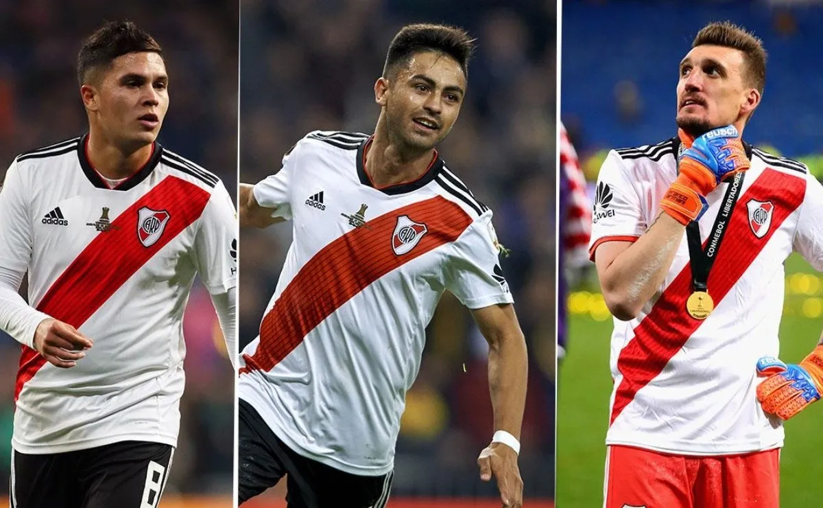 Pity Martínez, Juanfer Quintero y Franco Armani completan la terna.