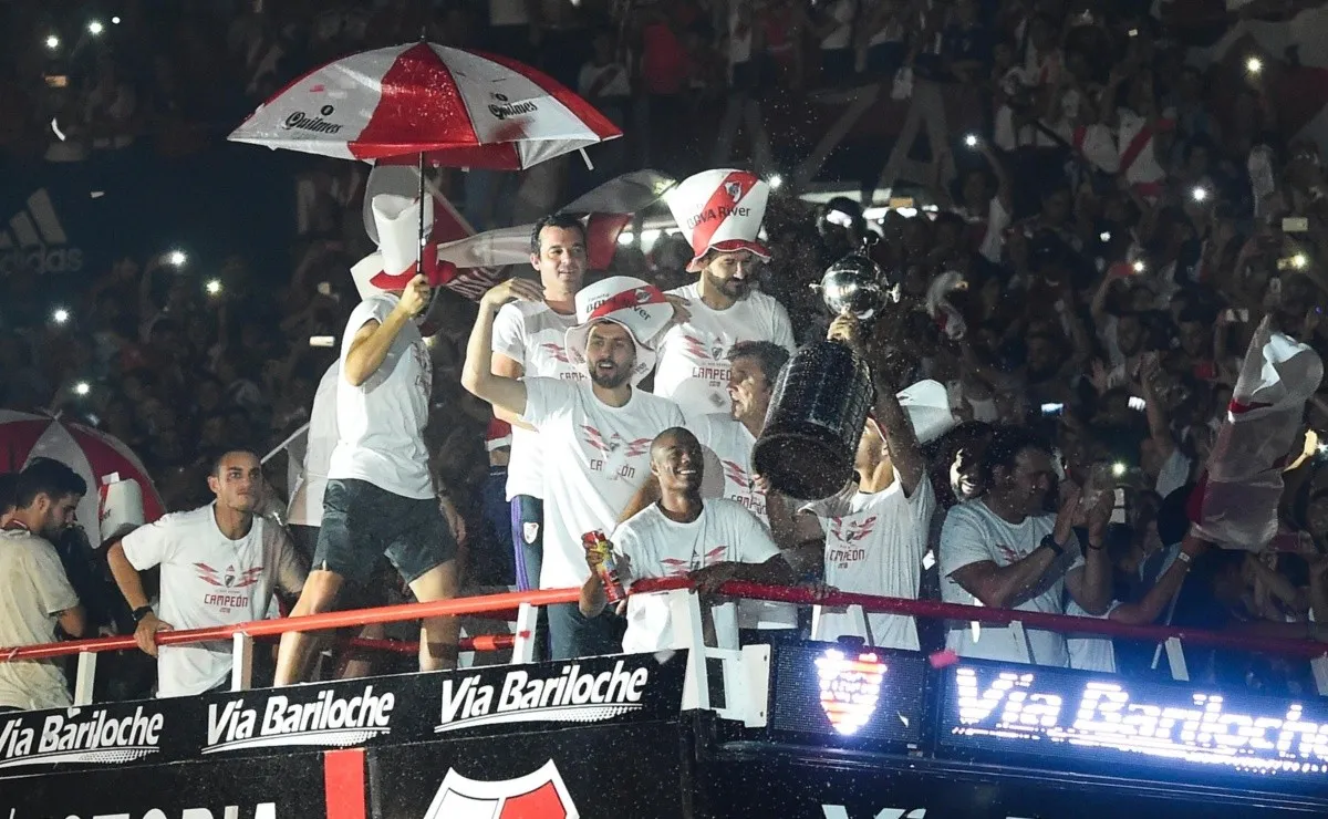 River compartió en sus redes sociales la intimidad de la fiesta del campeón.