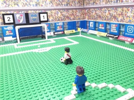 El regalo de Navidad: la final contra Boca en versión LEGO