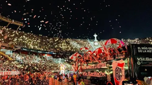 Los hinchas de River acudieron en forma masiva al estadio Monumental.