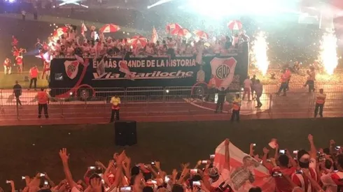Más de 60.000 hinchas festejaron el título de la Copa Libertadores junto con los jugadores.