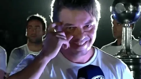 Marcelo Gallardo tomó el micrófono y le habló a todos los hinchas de River.
