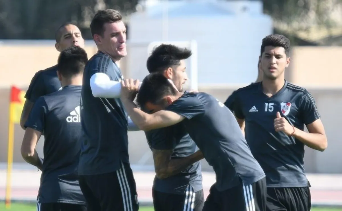 Luego del entrenamiento del jueves por la mañana, los jugadores de River tuvieron la tarde libre.