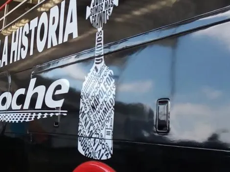 El micro del campeón de América