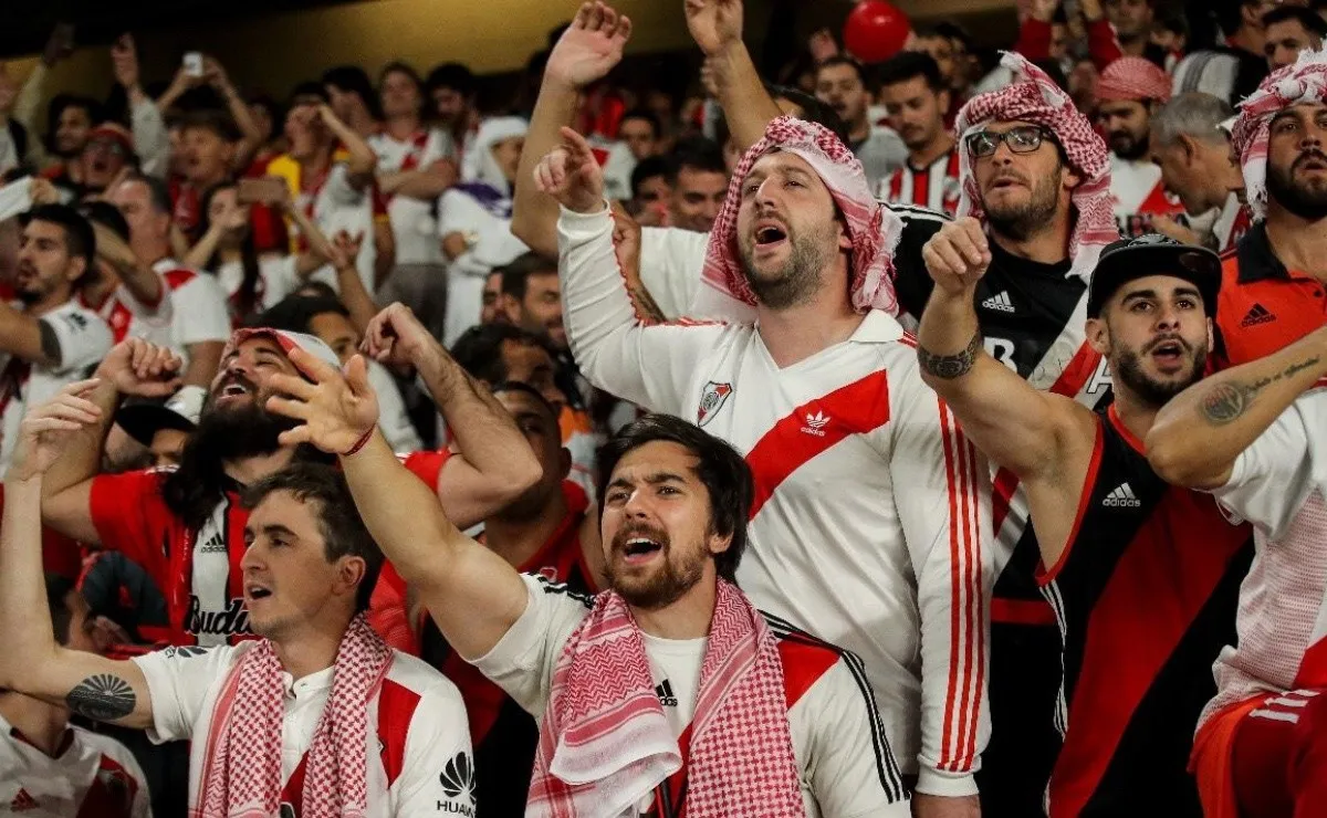 El hincha de River, fiel al equipo de Gallardo.