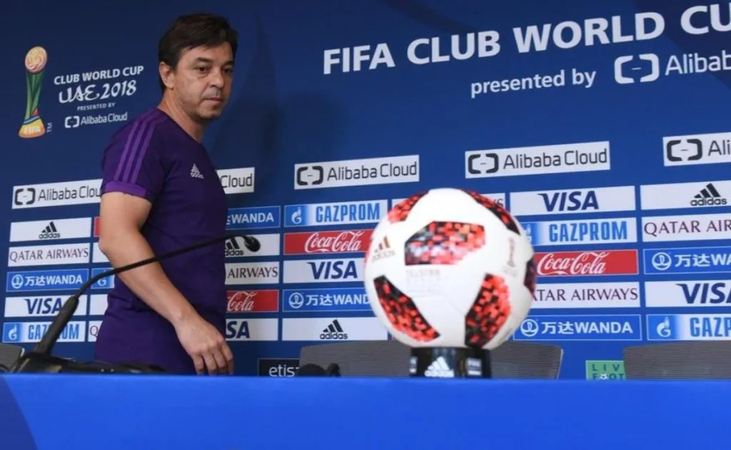 Gallardo en el último Mundial de Clubes.