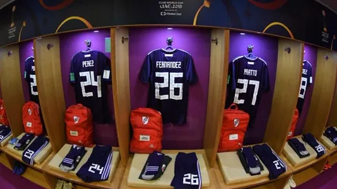 El vestuario de River se muestra listo para enfrentar la semifinal