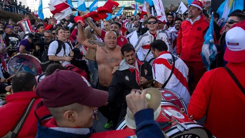 En Madrid los hinchas brindaron su apoyo.