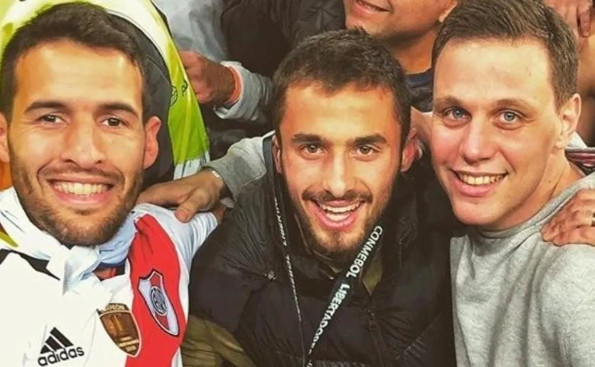 Saracchi fue al Bernabéu a ver la final ganada ante Boca.