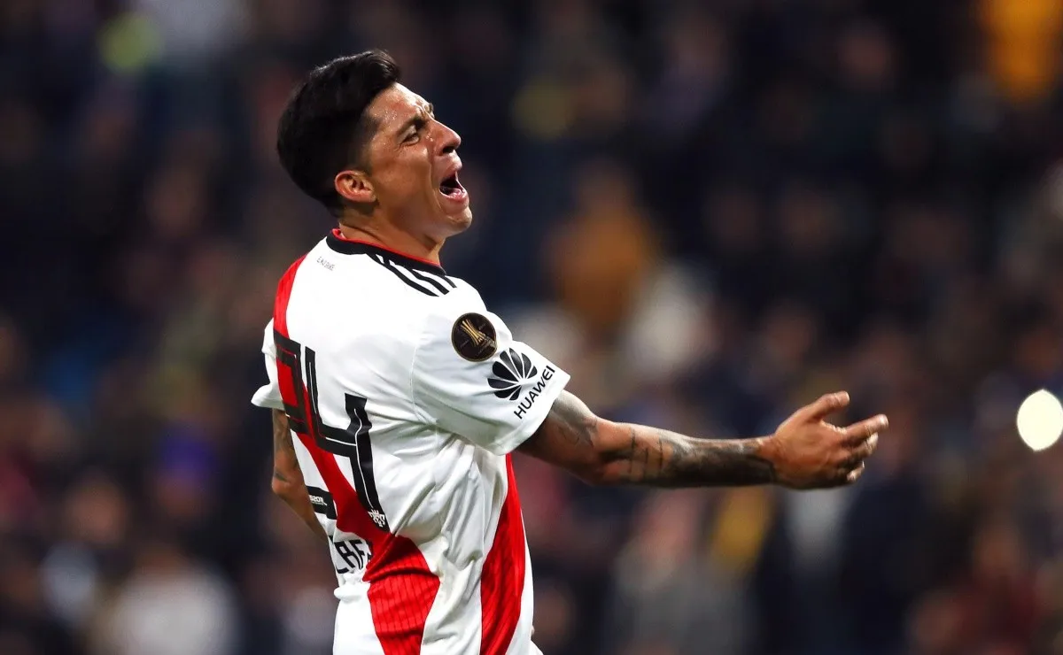 Enzo Pérez se emocionó por la obtención de la Copa Libertadores ante Boca