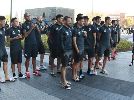 River llegó al Santiago Bernabéu