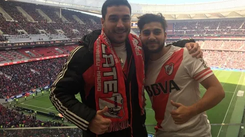 Nicolás y Felipe son dos hinchas de River que estuvieron en el estadio Wanda Metropolitano.