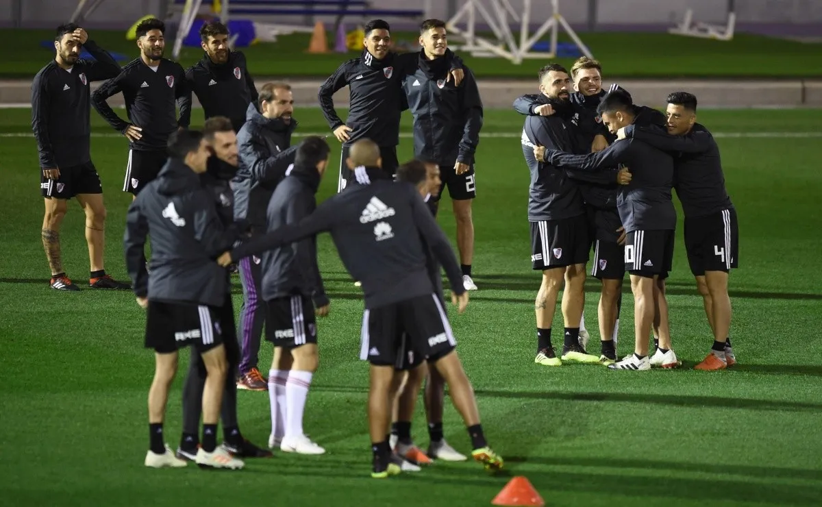 Gallardo trabajó con dos formaciones en la práctica