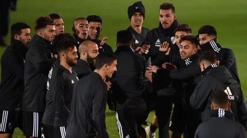 El plantel de River llegó hace unas horas a Madrid.