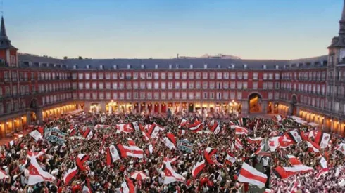 Los hinchas de River coparán la Plaza Mayor de Madrid a la espera del Superclásico ante Boca.