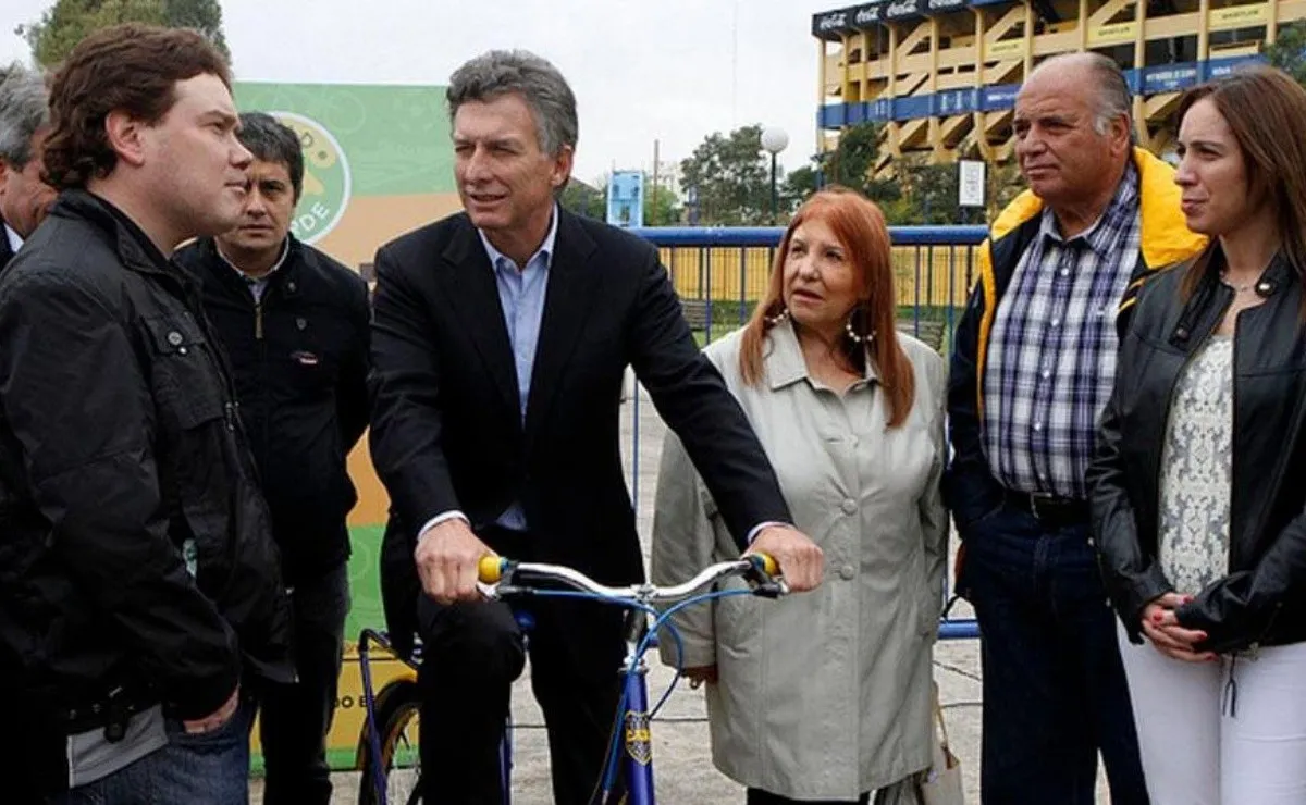 Macri, expresidente de Boca y actual presidente de la Nación.