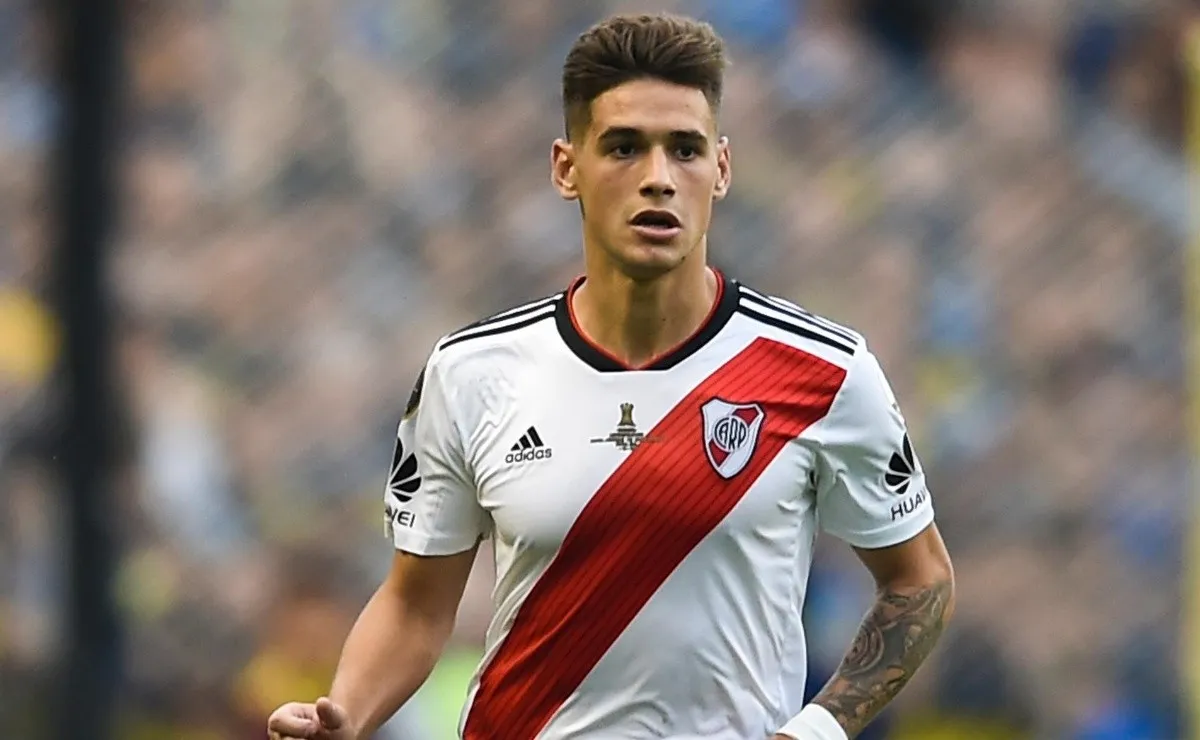 Martínez Quarta fue titular en la primera final contra Boca.