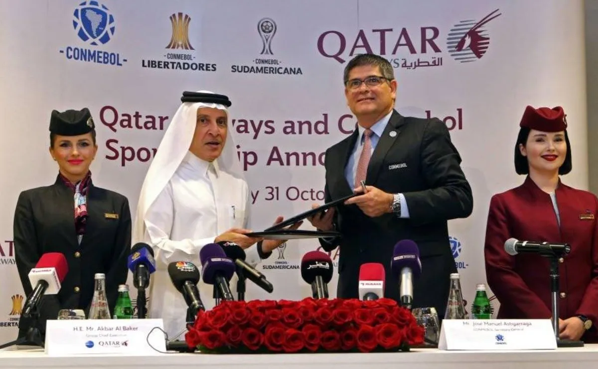 Este mismo mes, Qatar Airways y Conmebol firmaron un acuerdo de patrocinio.