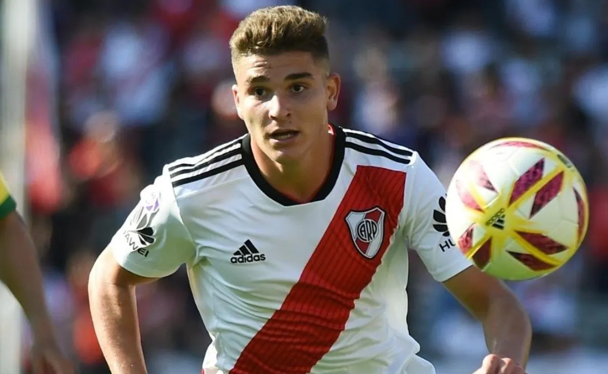 Álvarez, una de las jóvenes promesas de River.