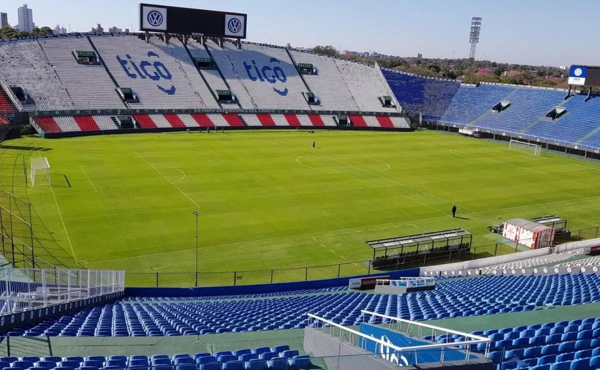 El estadio Defensores del Chaco, en Paraguay.