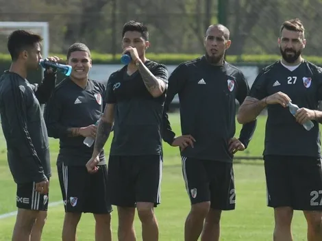 La formación que Gallardo probó con Quintero como titular