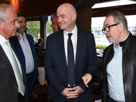 D'Onofrio almorzó con Infantino, el presidente de la FIFA