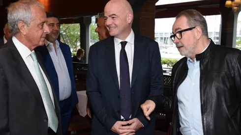 D'Onofrio fue anfitrión de Infantino, el suizo que actualmente es presidente de la FIFA. (FOTO: @CARPOficial)