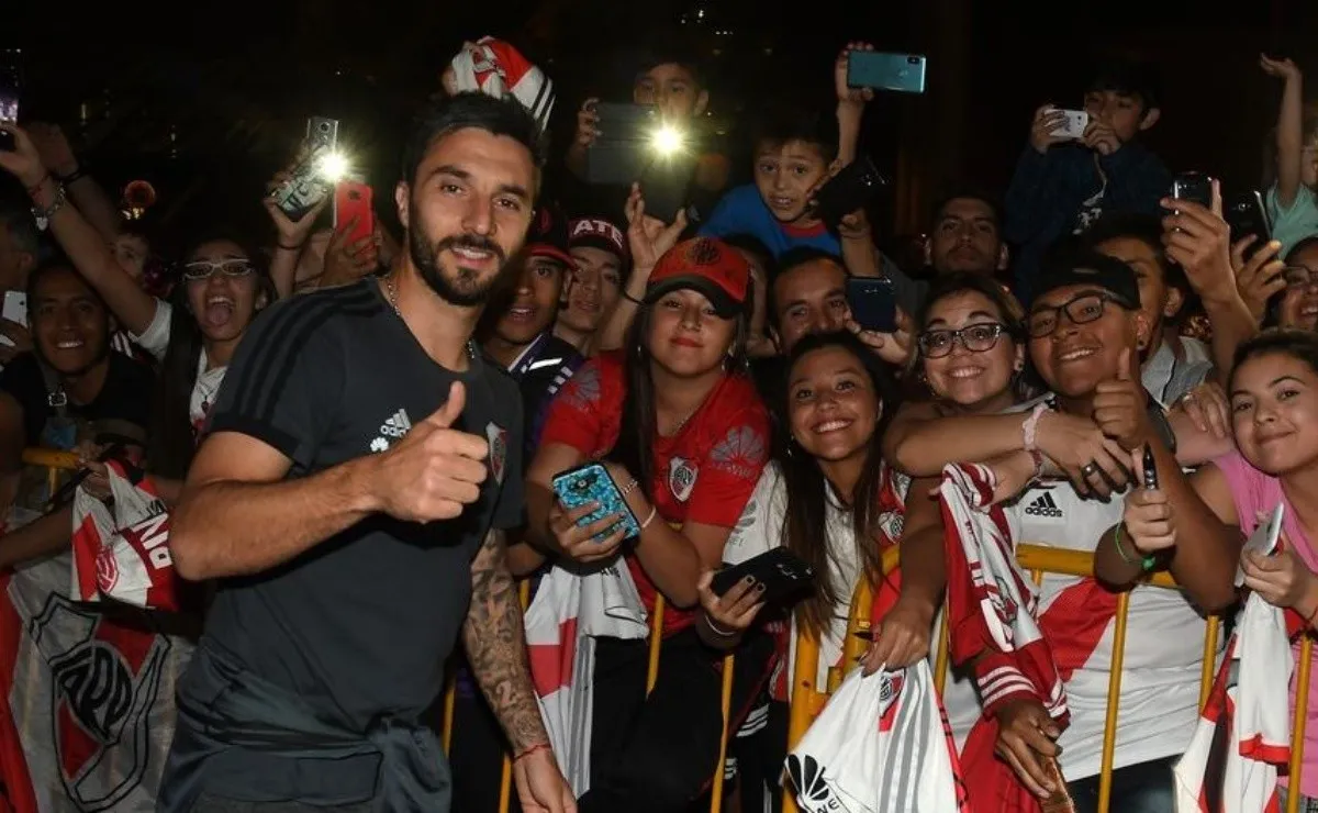 Scocco trabaja a contrarreloj para estar en la revancha contra Boca.