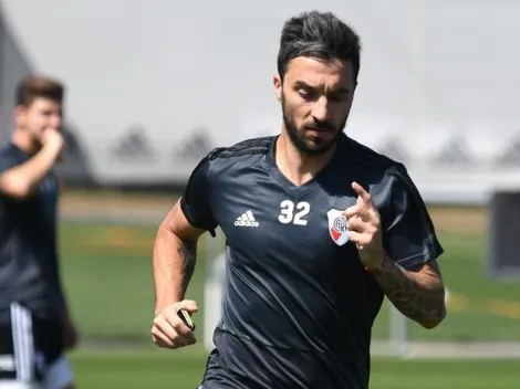 Práctica de River: Scocco, la principal preocupación