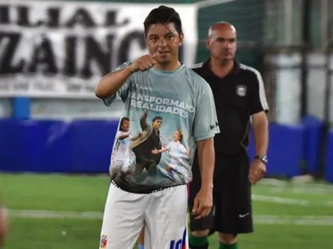 Los golazos de Gallardo en un partido a beneficio