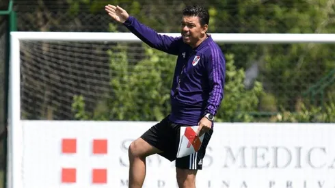 Gallardo observará la final desde un palco porque no puede ir al banco de suplentes. (FOTO: Diego Haliasz - Prensa River)
