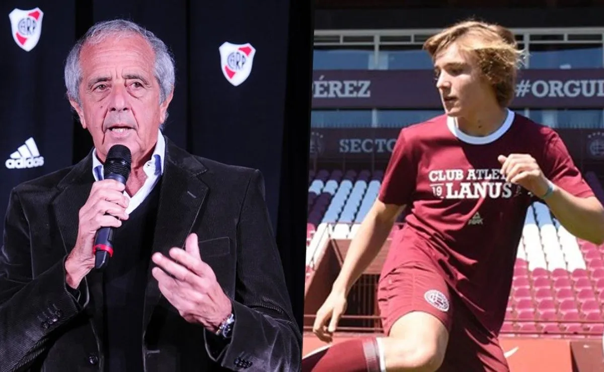 D'Onofrio llenó de elogios a De La Vega, la joya de Lanús.
