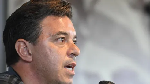 A poco más de una semana, Gallardo brindó una conferencia de prensa en Ezeiza.